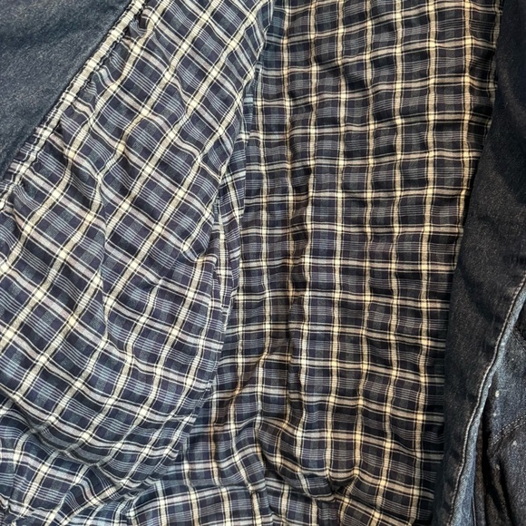 Anthropologie Pilcro Quilted Denim Kimono Jacket Oversized Pockets Boho XS - Picture 7 of 9